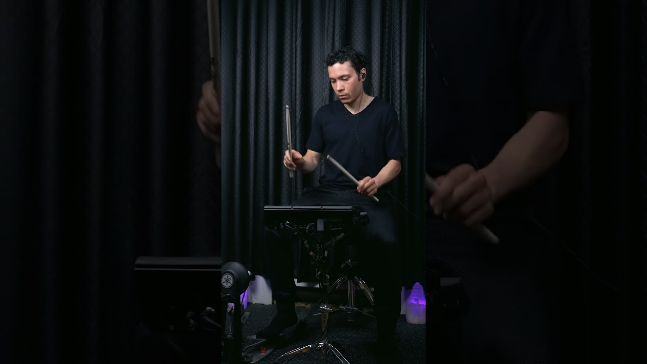 Playing Drums to My Electronic Tune! #Shorts