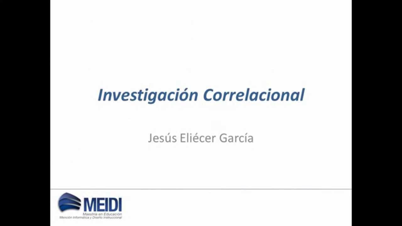 investigacion correlacional