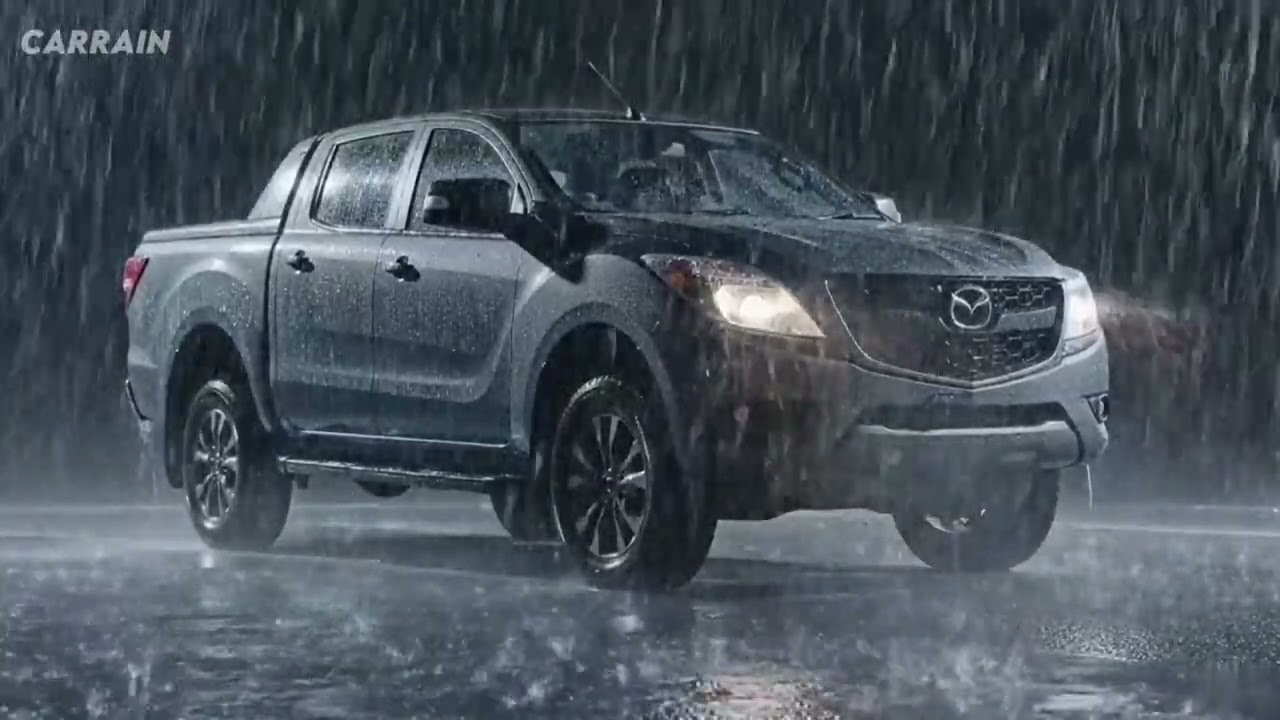 Calm Night Rain Inside a Mazda BT-50 2025 for Better Sleep