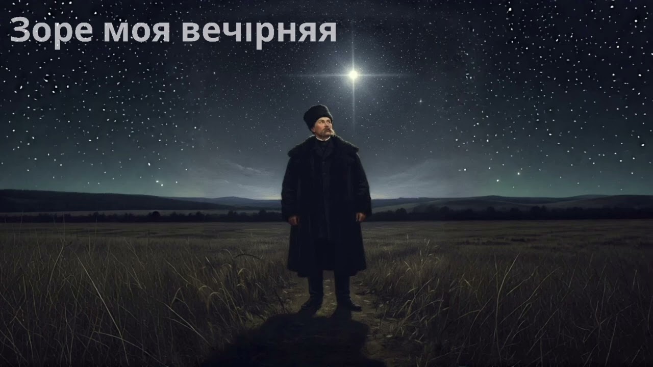 Зоре Моя Вечiрняя Пiсня, Тарас Шевченко 