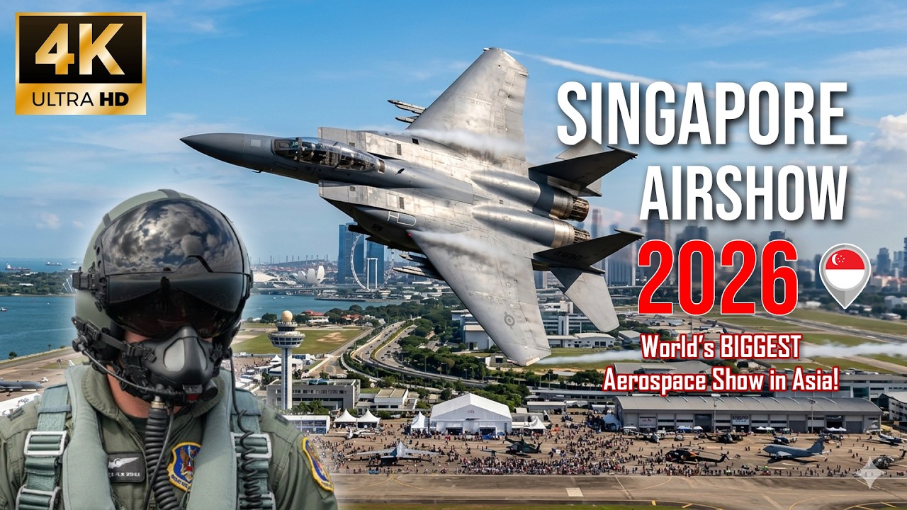 Singapore Airshow 2026 | World’s Biggest Aerospace Show in Asia [4K]