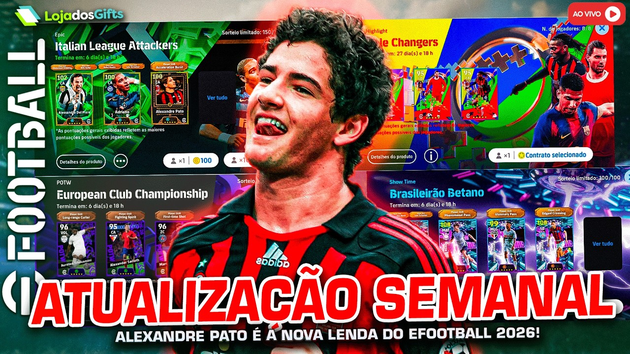 eFootball 2026 | ATUALIZAÇÃO SEMANAL v5.3.1 05/03/26 | (Epic) Italian League Attackers! (AO VIVO)
