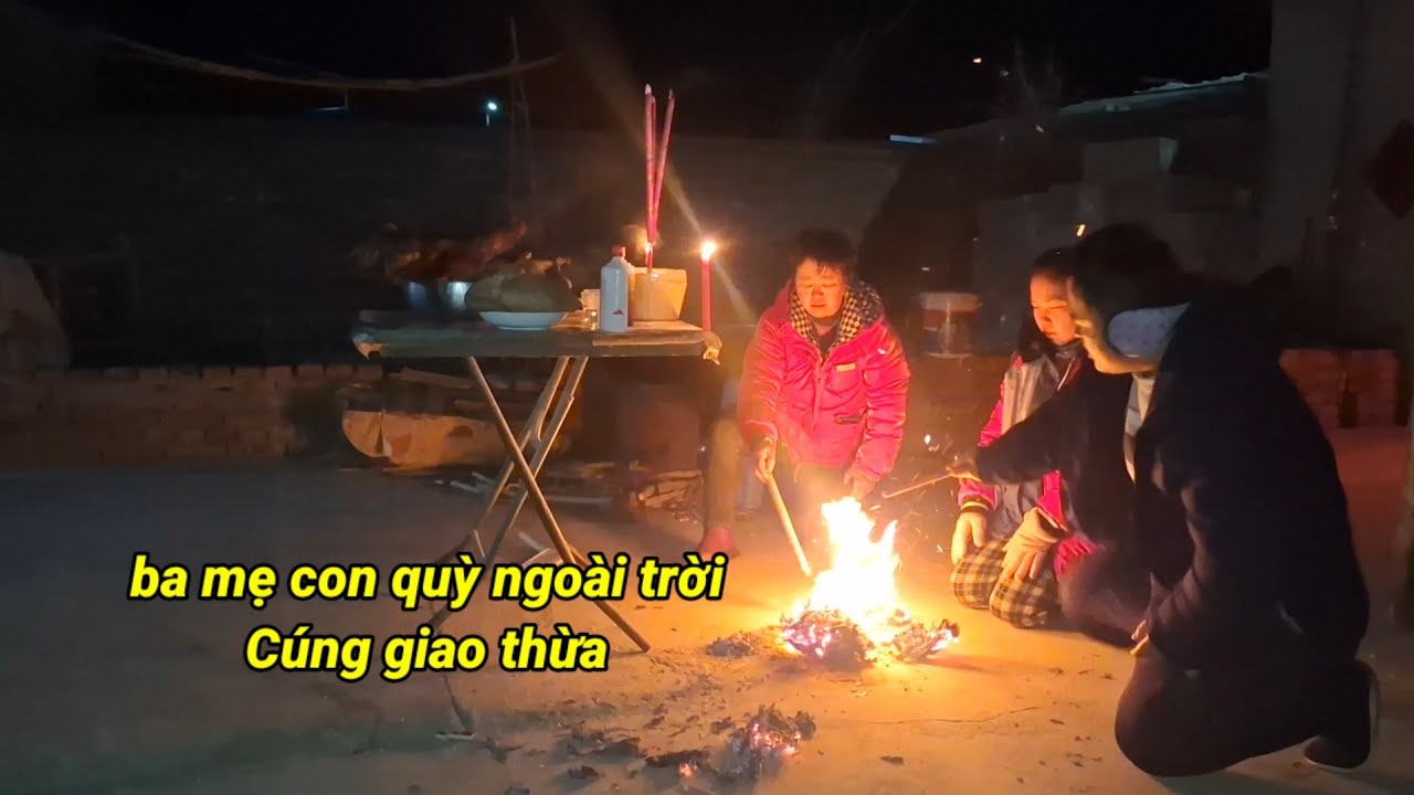 708.Bắn pháo hoa 12 Giờ đêm thời Khắc giao thừa Ăn bánh sủi cảo Mong cả năm được no bụng 