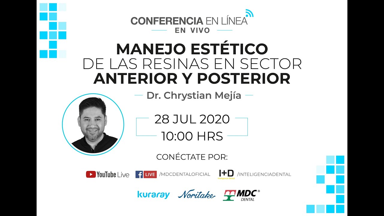 Conferencia en línea: Manejo Estético de las resinas en sector anterior y posterior