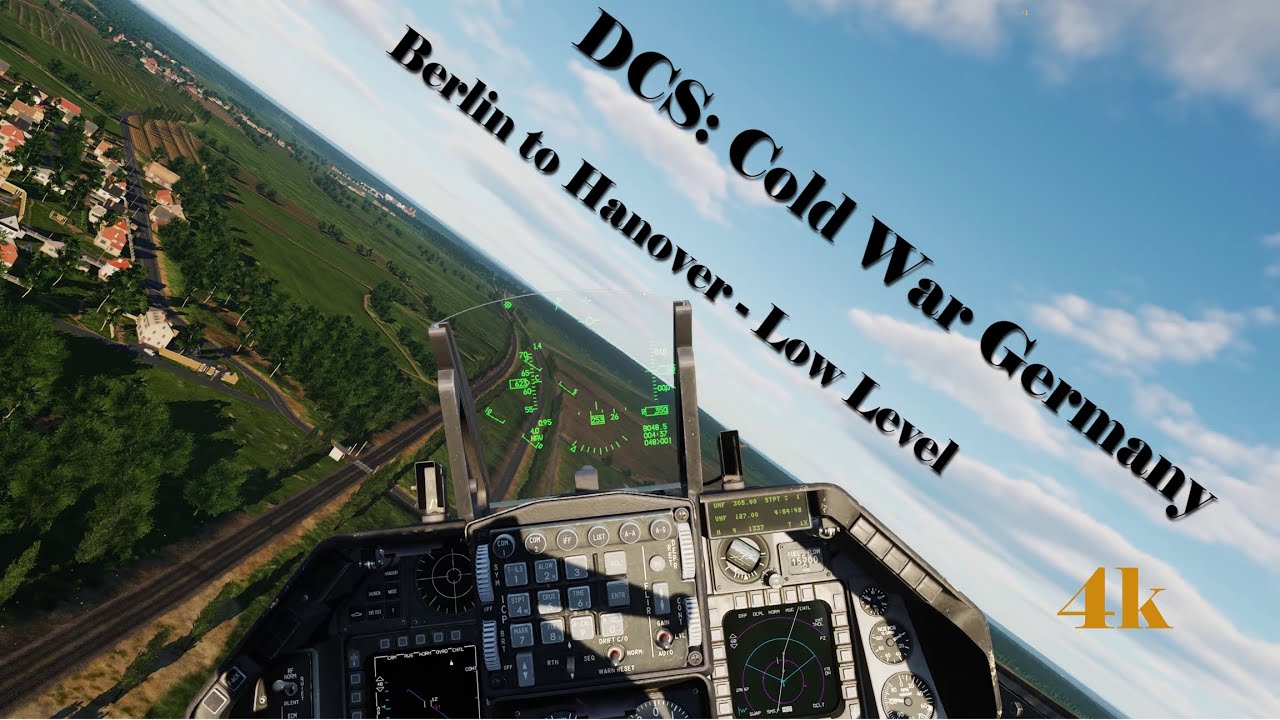 Shiny's DCS: New Germany Map - Berlin to Hanover - Low Level in 4K