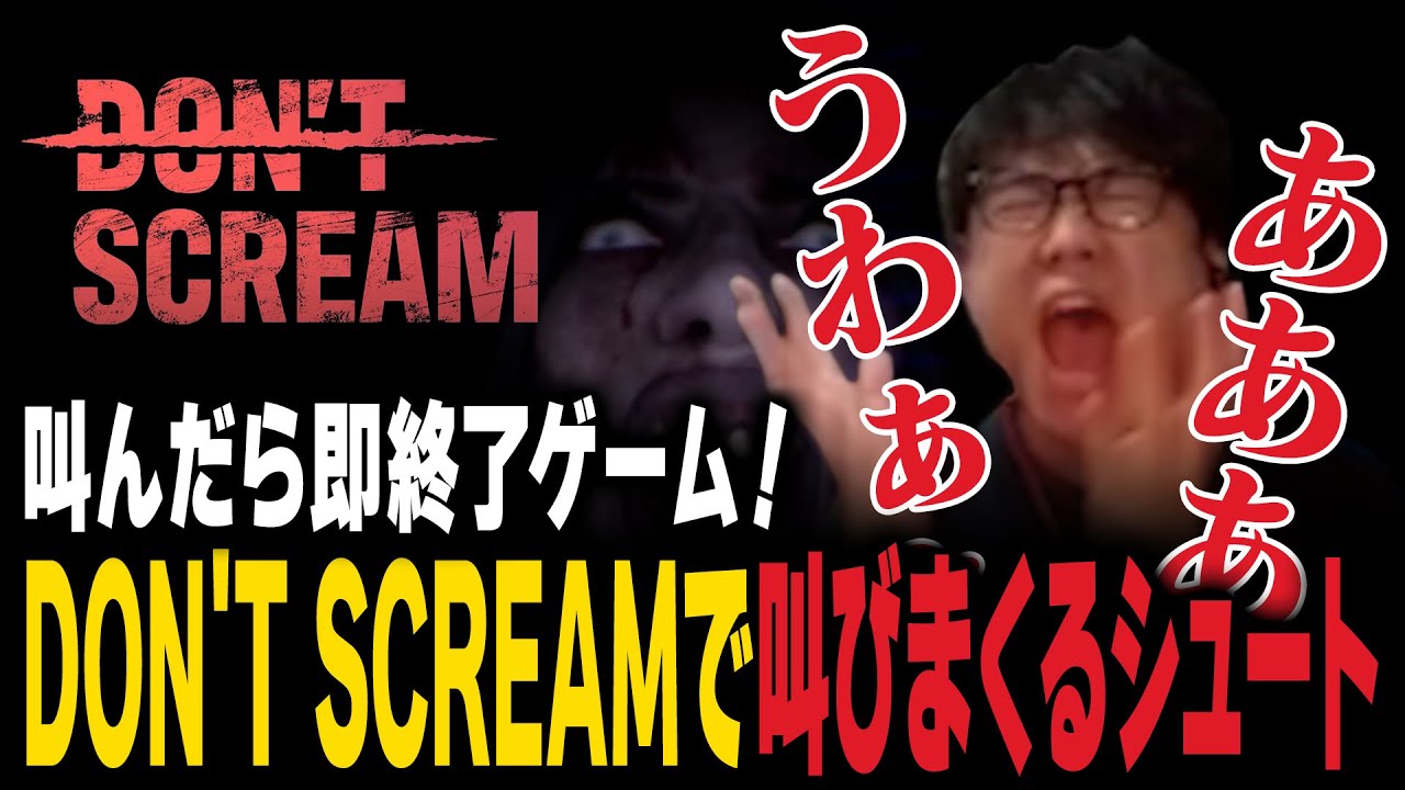 【ホラゲ】叫んだら即終了ゲーム！DON'T SCREAMで叫びまくるシュート【シュート】