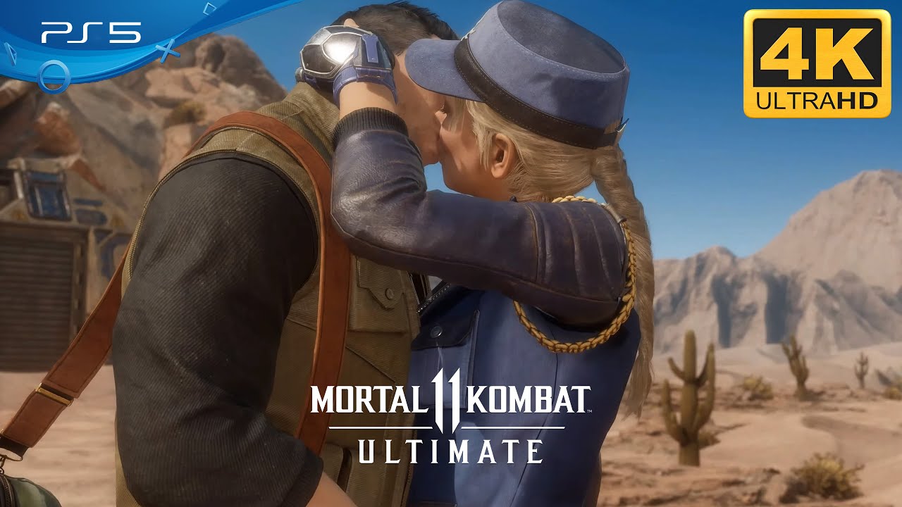Sonya Blade Kissing Johnny Cage In Front Of Cassie Cage | Mortal Kombat 11 (PS5 4K ULTRAHD)