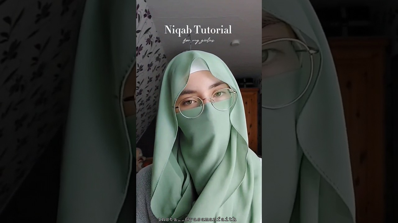Requested NIQAB TUTORIAL | #allah #islam #hijabtutorial