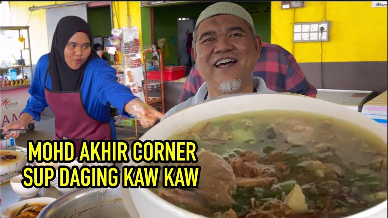 Tak Sangka Dekat Kepala Batas Ada SUP DAGING SEDAP KAW KAW || MOHD AKHIR CORNER PENANG NASI CAMPUR.
