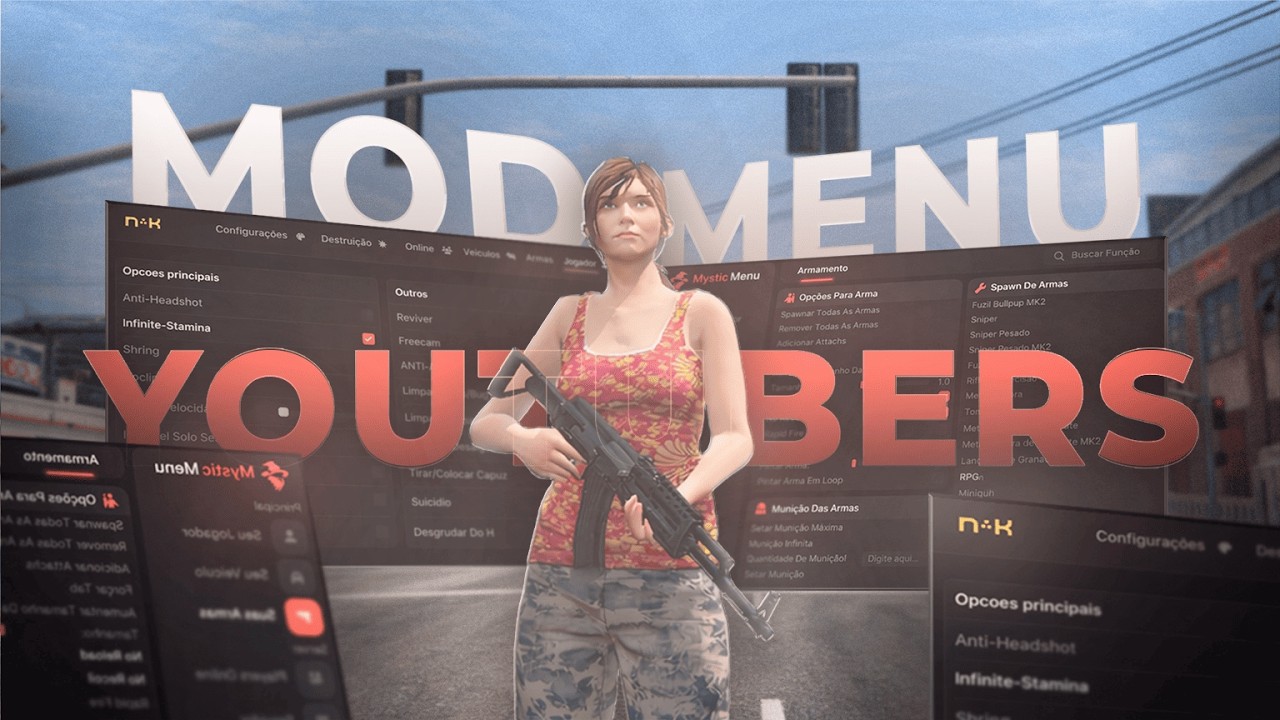 TESTEI OS MOD MENUS DOS MAIORES YOUTUBERS… QUAL É O MELHOR?