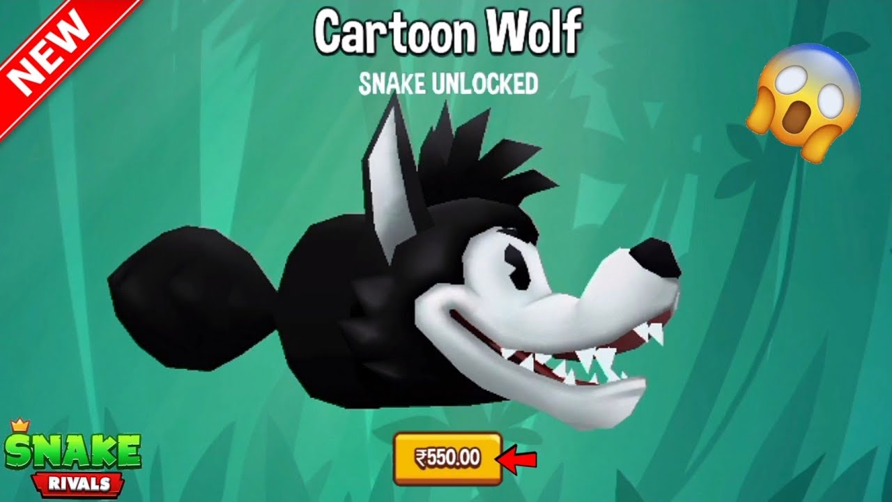 Snake Rivals - New Cartoon Wolf Snake Unlocked!