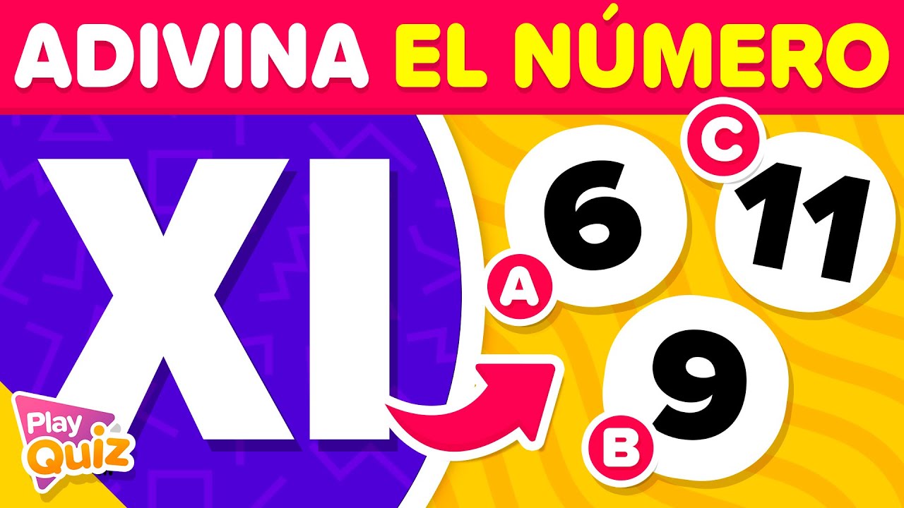 Adivina el Número Romano 🤔🔢🧠 Nivel Fácil - Intermedio | Test Cultura General | PlayQuiz Trivia