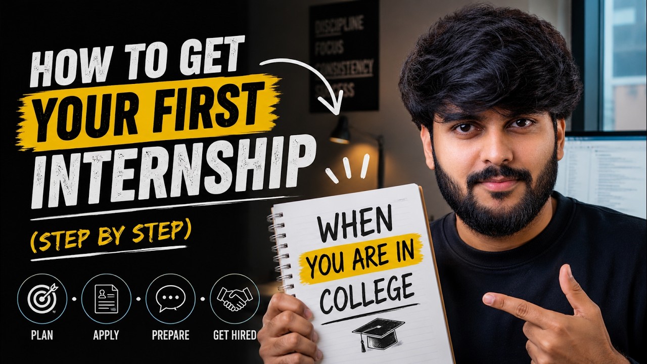 How to Get Your First Internship in 2026 (Step by Step Guide)