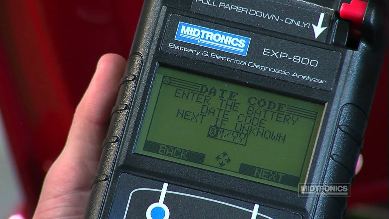 Midtronics EXP-800: Testing A Battery (HD)