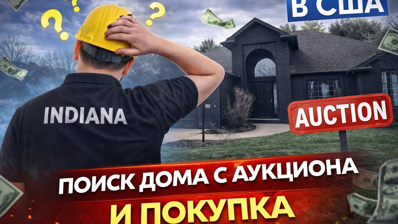 Дом с аукциона в США 🇺🇸 РИСК ИЛИ УДАЧА?! 😱#жизньвсша #доммечты #нашивсша #русскиевсша #ремонт 