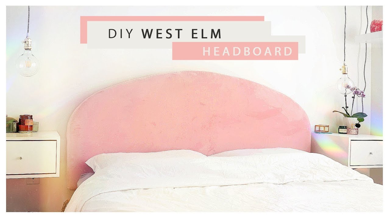 Easy Blush Velvet Headboard ~so soft~