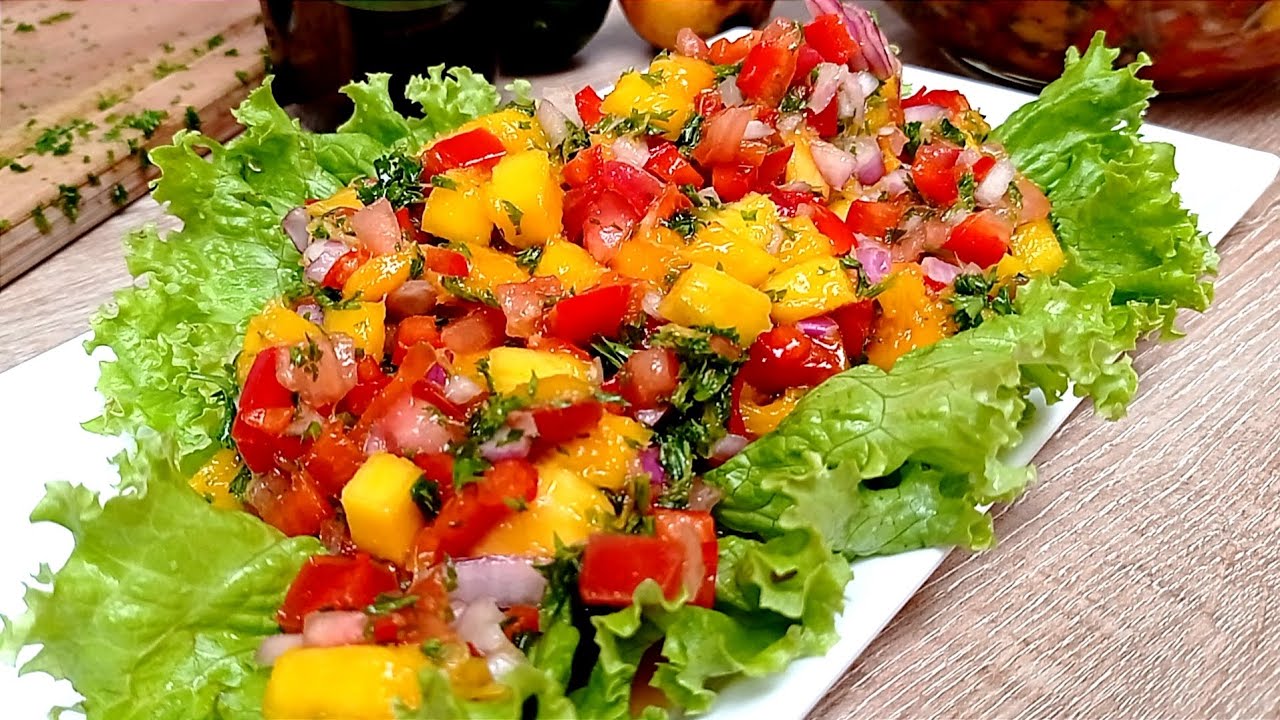 Las más exquisitas ensaladas con mango. ¿Cuál es tu favorita? 😉😍😋