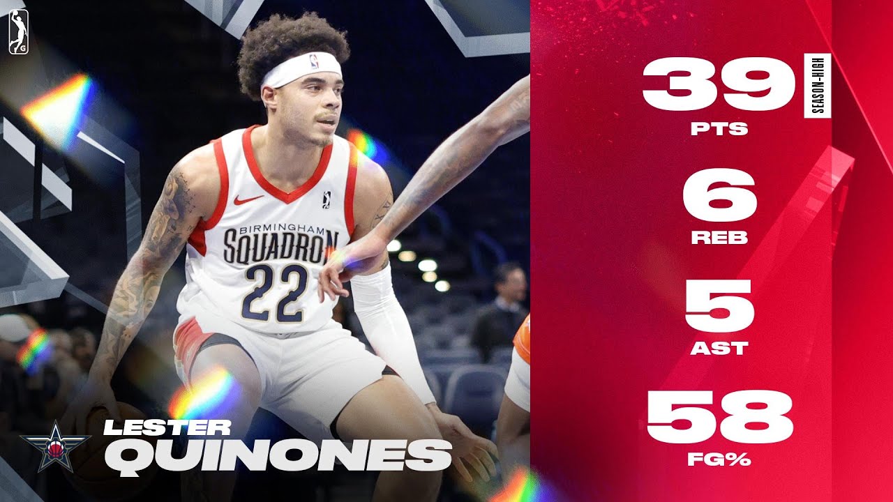 Lester Quinones Records Season-HIgh 39 PTS On 58% FG VS. Legends