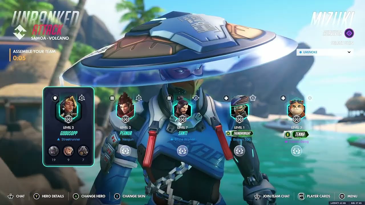 overwatch but first game on mizuki