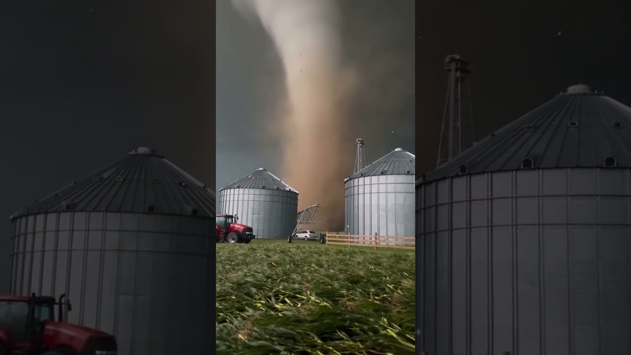 The Tornado Was More Wider Than the Stadium #storm #tornado #weather #nature #scary