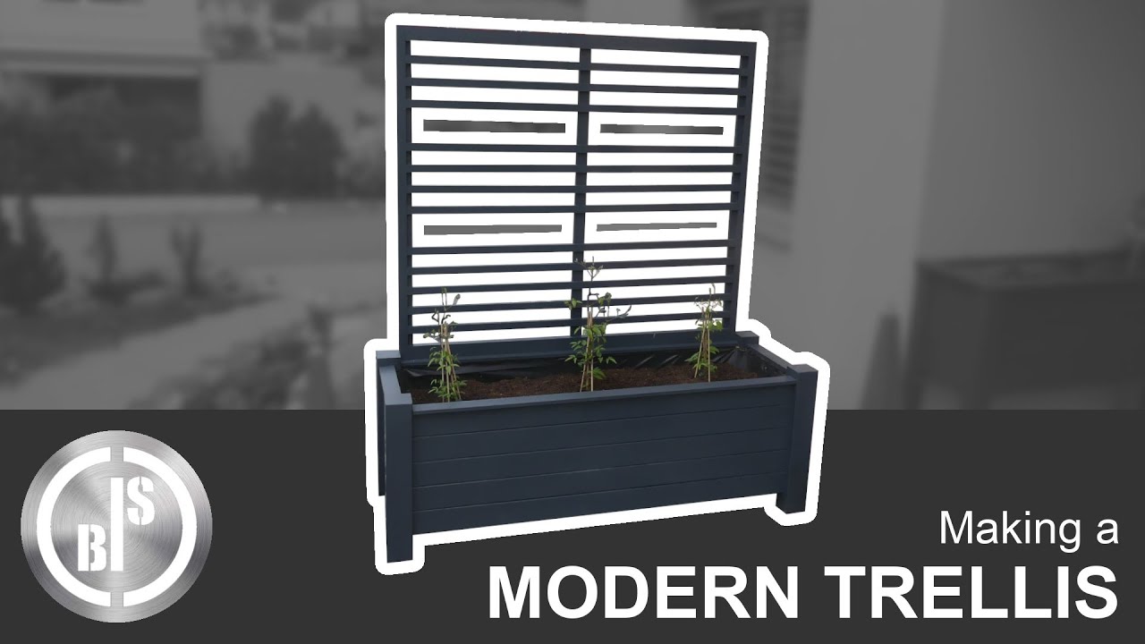 Making a simple, modern Trellis for my self made Planter Box