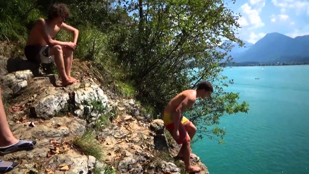 Klippenspringen am Wolfgangsee 20 Meter