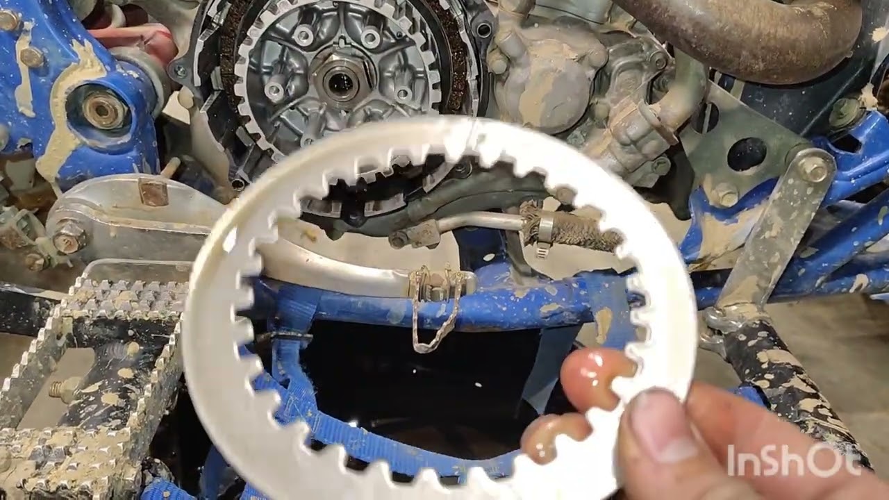 How to replace the clutch plates on a Yamaha yfz 450