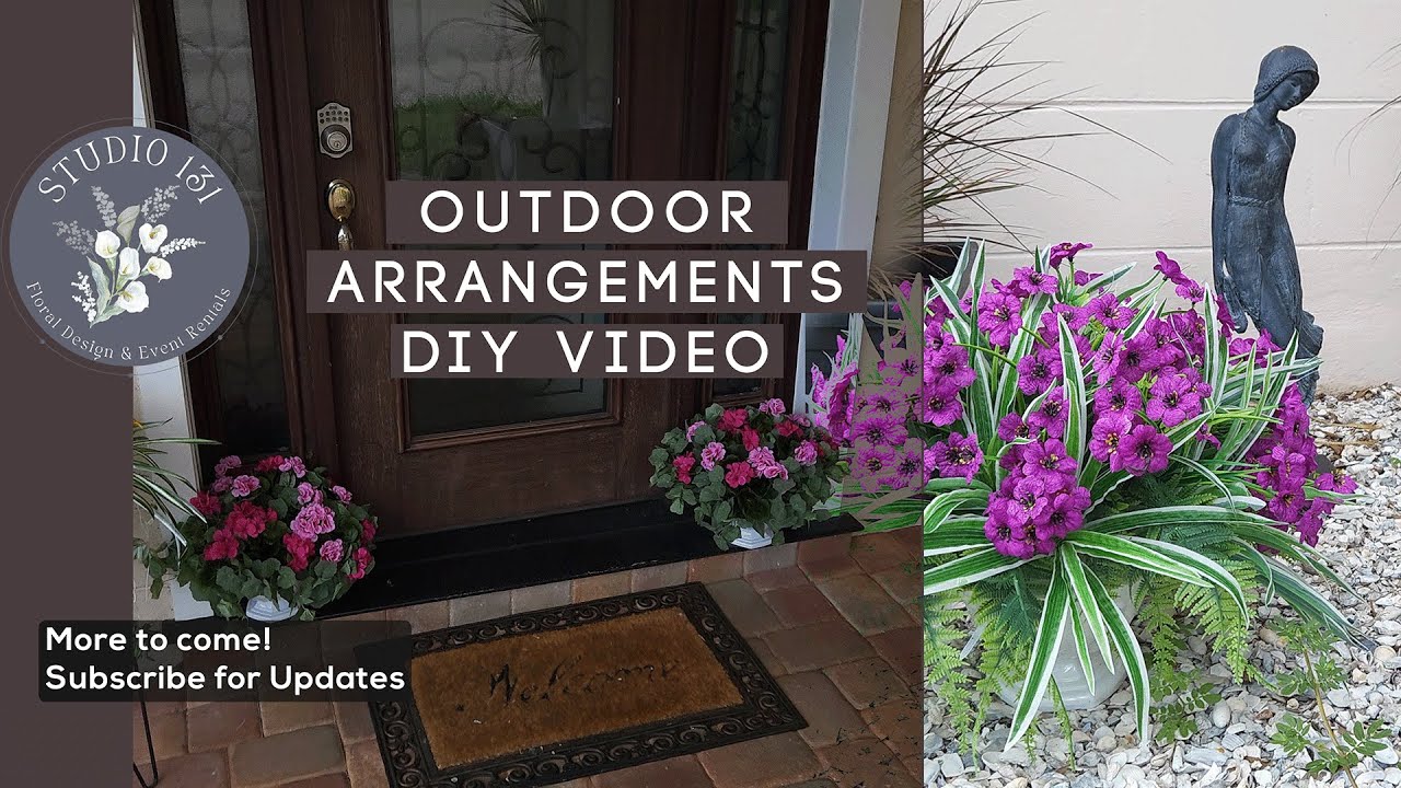 Outdoor Arrangements for Your Front Door | DIY Arrangement Video