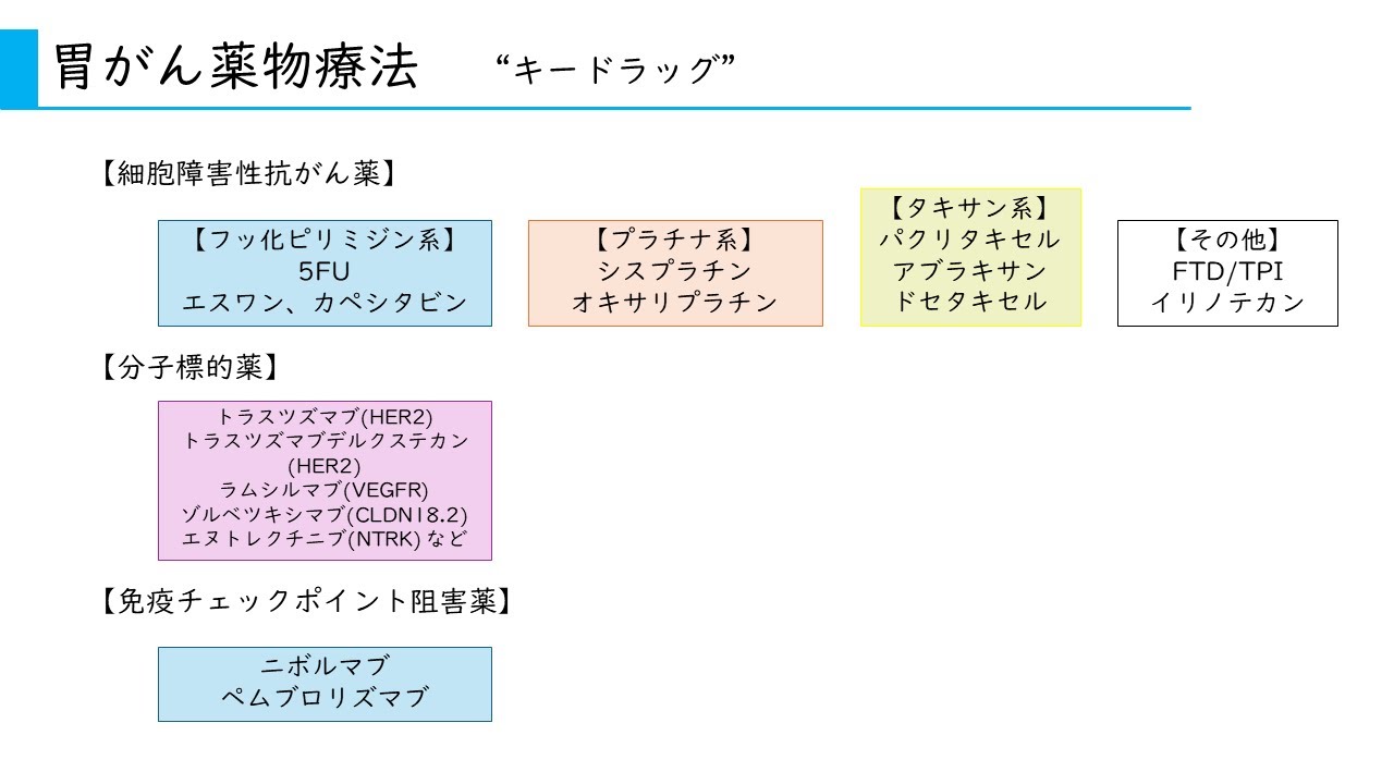 【胃がんの治療④各論 抗がん剤治療】臨床腫瘍科の専門医が解説します