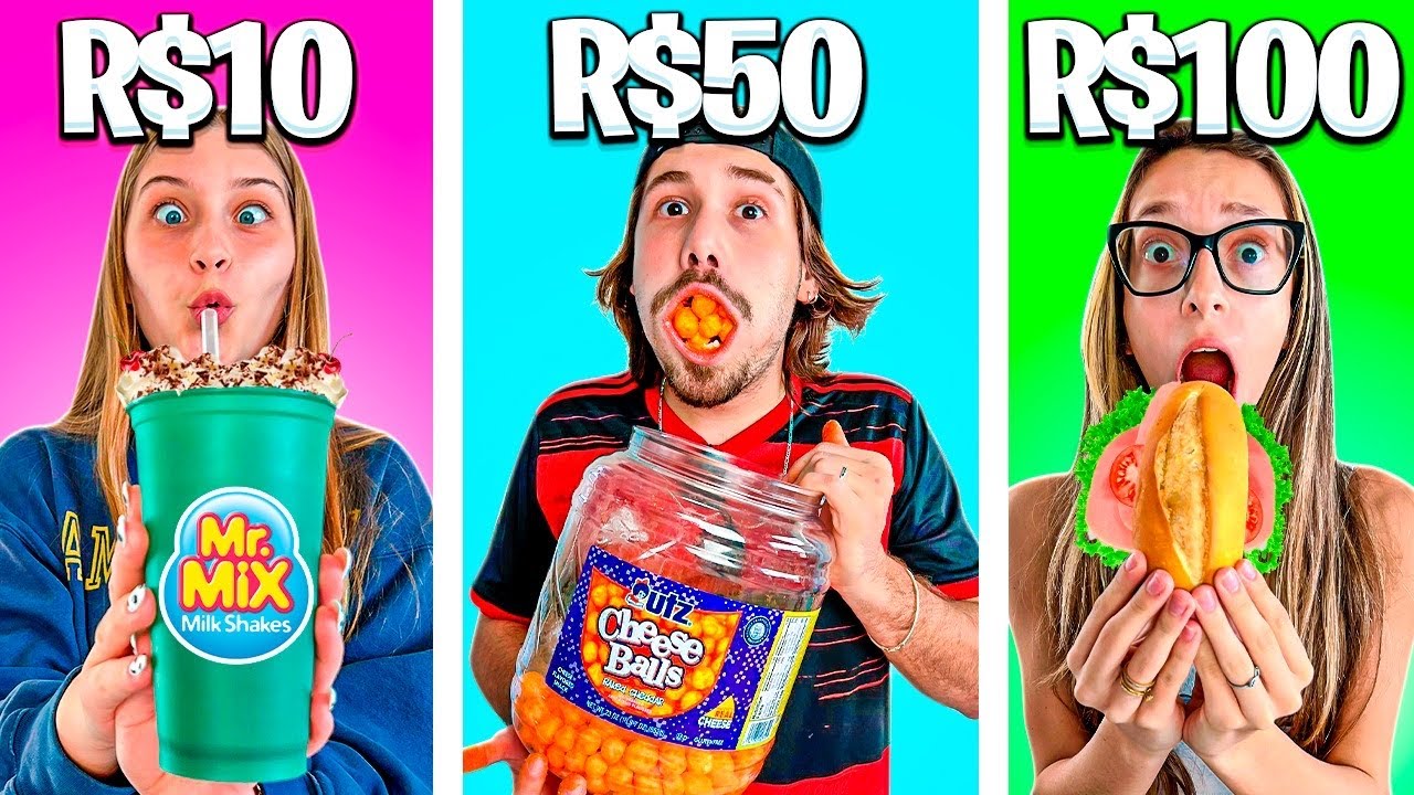 TODA COMIDA QUE VOCÊ COMER EU VOU PAGAR - DESAFIO COM MEUS AMIGOS