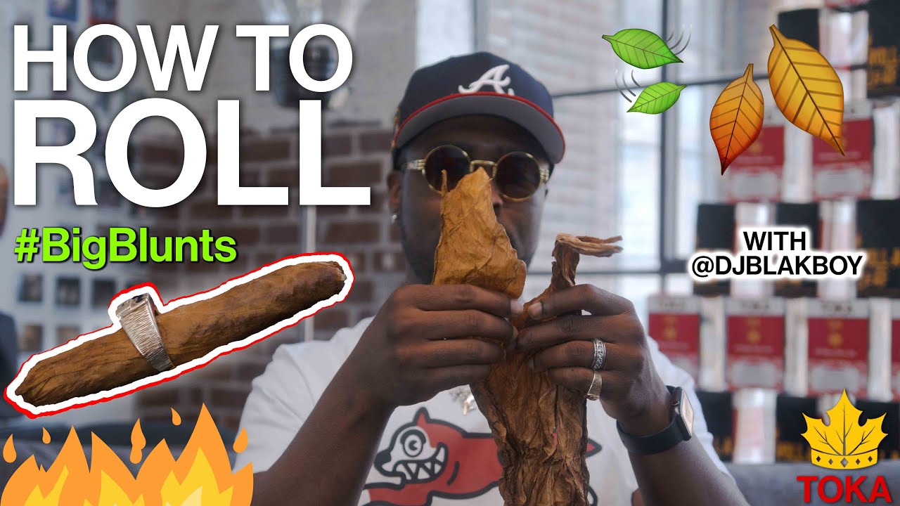 How to Roll a HUGE Fronto Leaf blunt with Playboi Carti&rsquo;s Dj @DJBlakboy