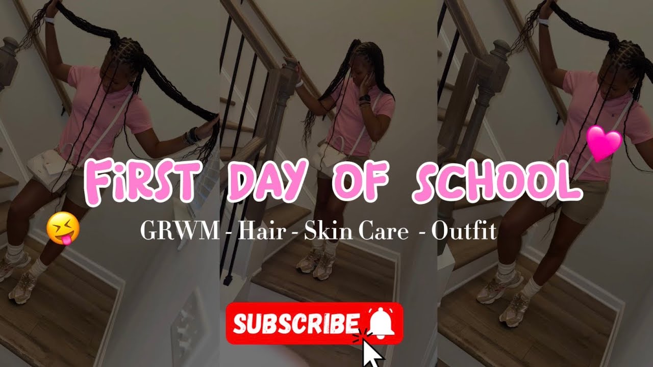 GRWM For The First Day Of School 🩷❤️🤎
