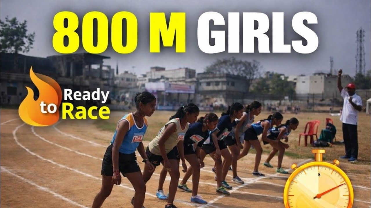800 Meter Girls Race800 m Girls Running Championship800 m Girls Track Event800 Meter Girls Final Rac