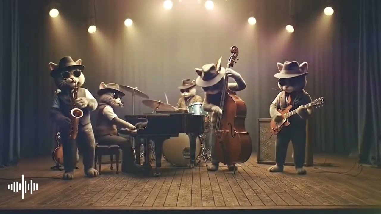 When you relax your mind, you can smile naturally. - Relaxing Goovey Jazz Night | FELINE JAZZ CLUB