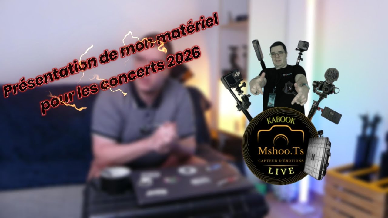 Présentation de mon matériel  pour les concerts 2026 !