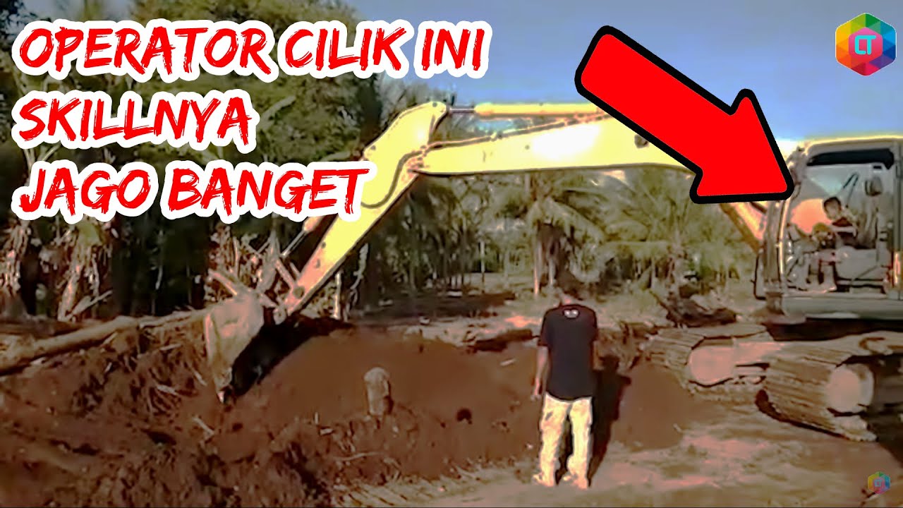 JAGO BETUL!! operator cilik ini mahir mengoperasikan alat berat