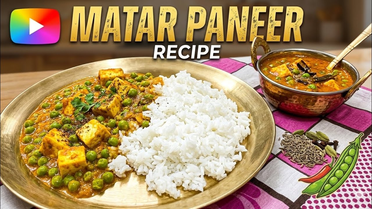 Matar paneer recipe #yummyrecipe #food 