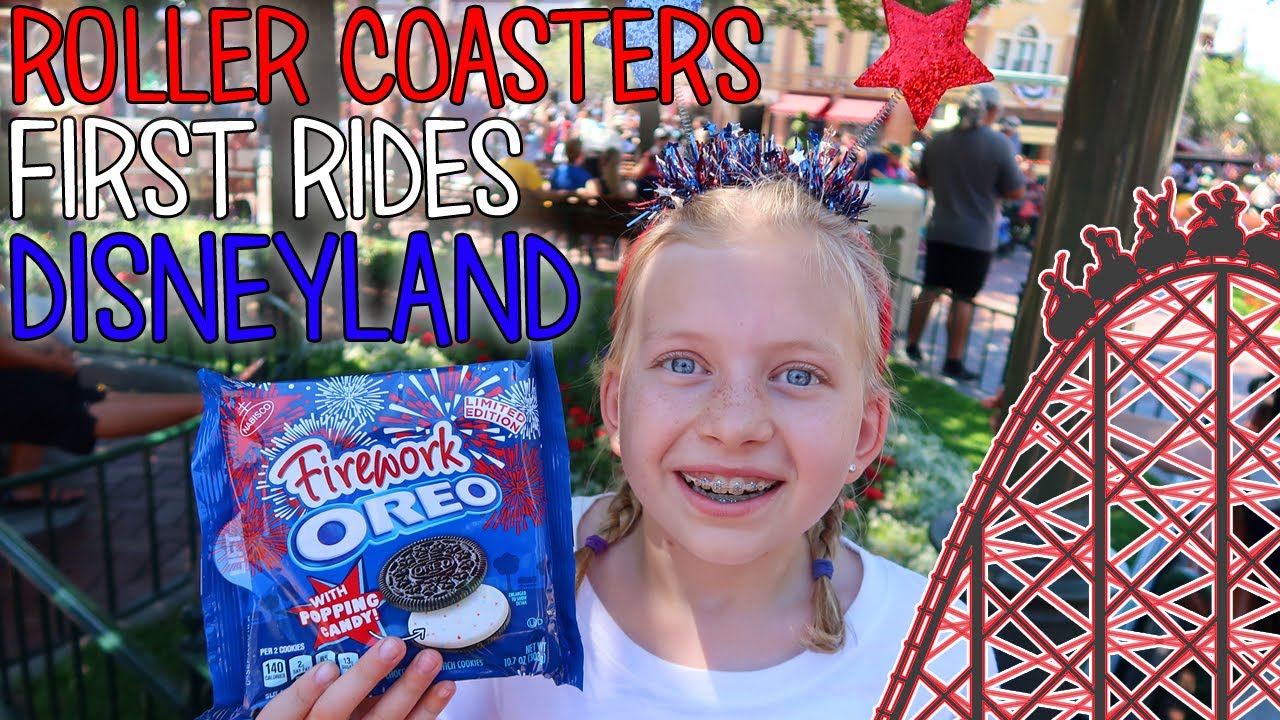 Michael's First Real Roller Coaster & Owen's First Ride Ever! 4th of July at Disneyland!!