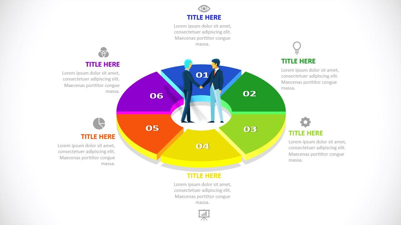 Make 6 Options Infographic Slide in PowerPoint. Tutorial No. 910