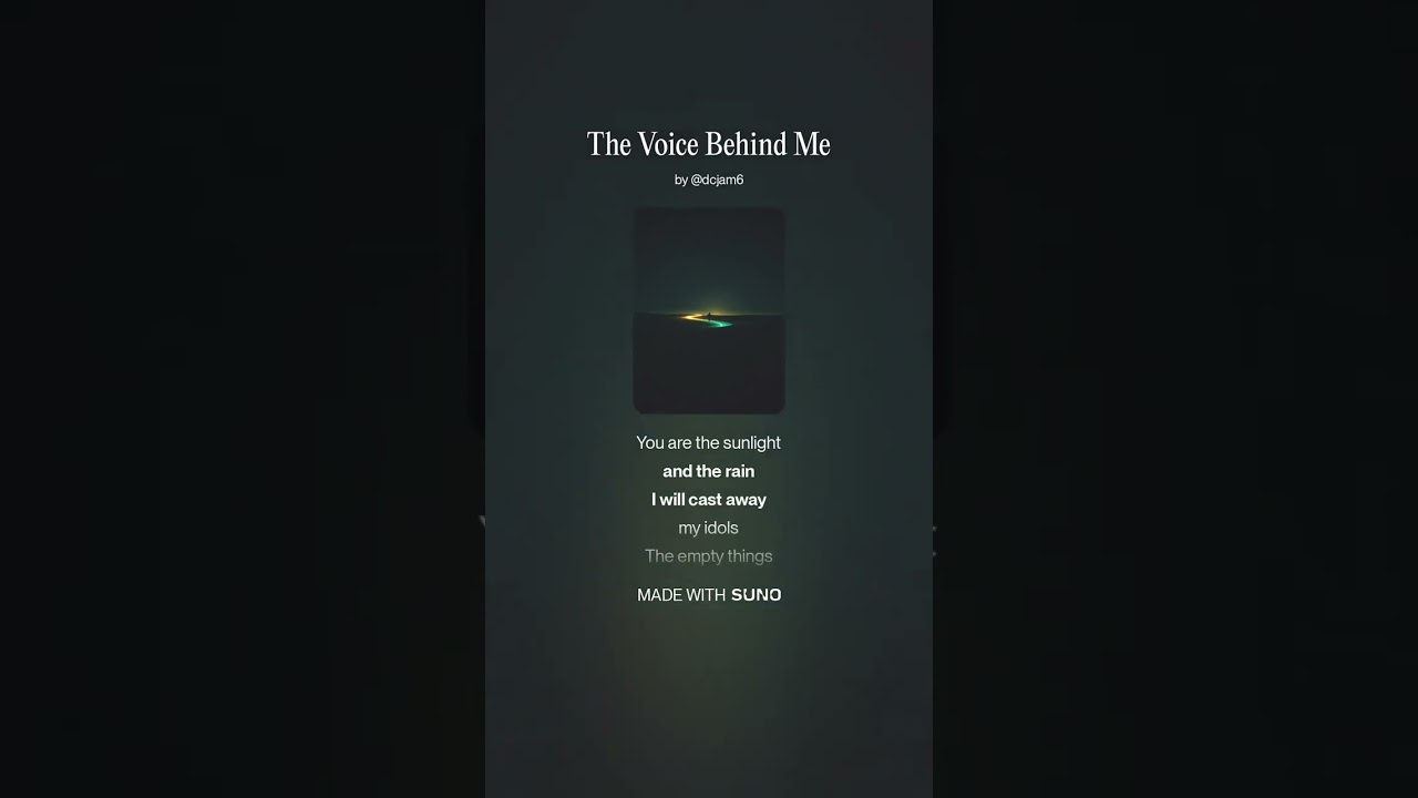 The Voice Behind Me#christianmusic