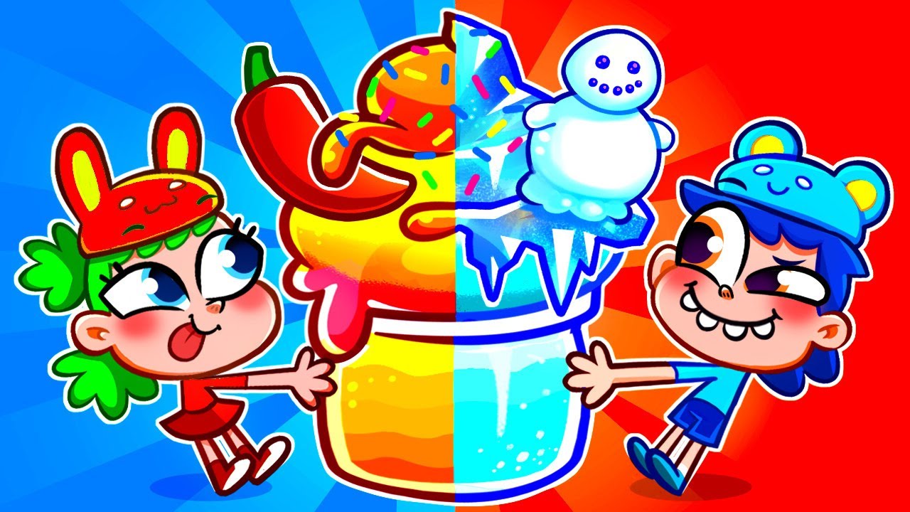 🔥 Hot VS Cold Ice Cream Challenge ❄️ Baby Learns Flavors with Chaka Kids | Fun Cartoons & Songs