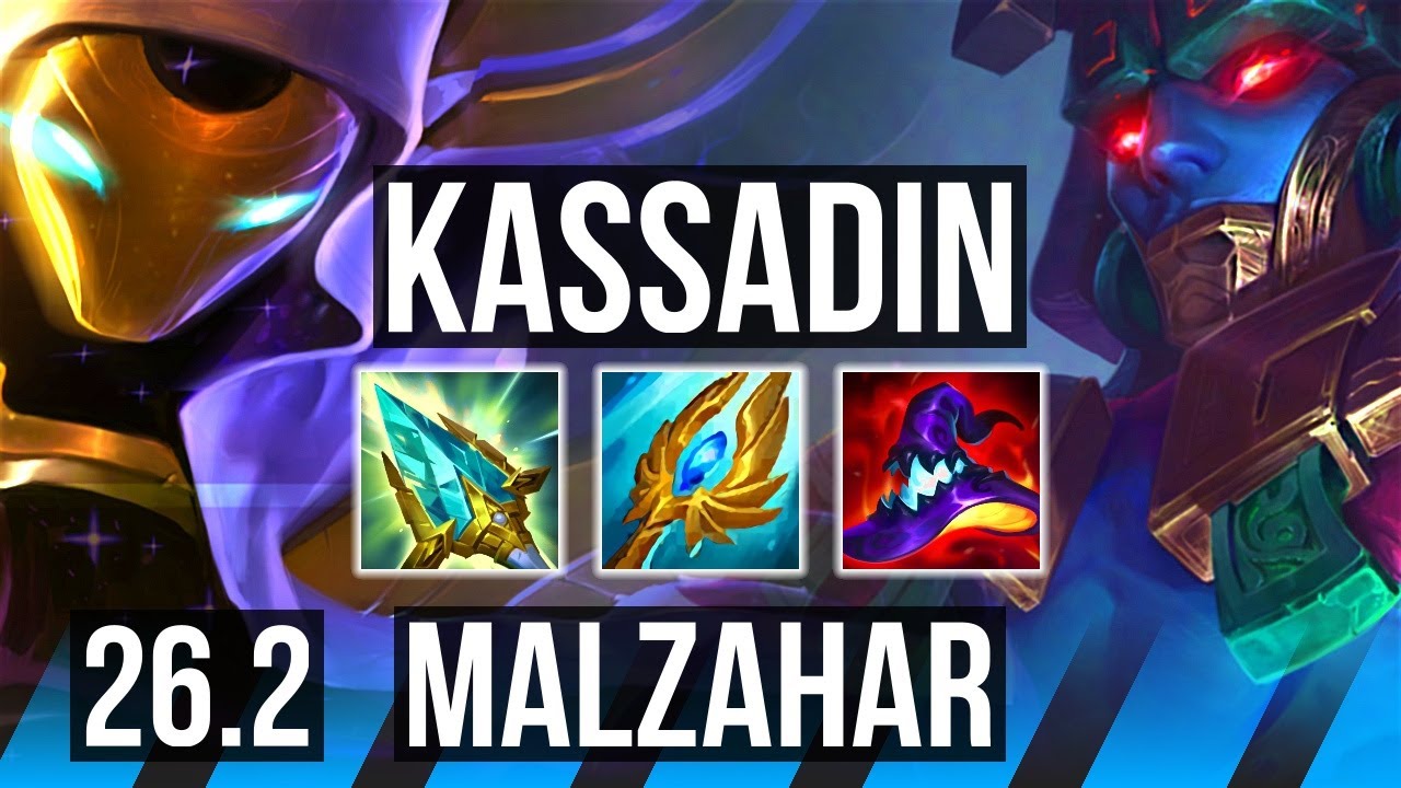 KASSADIN vs MALZAHAR (MID) | Good KDA: 17/1/11 | NA Master | 26.2