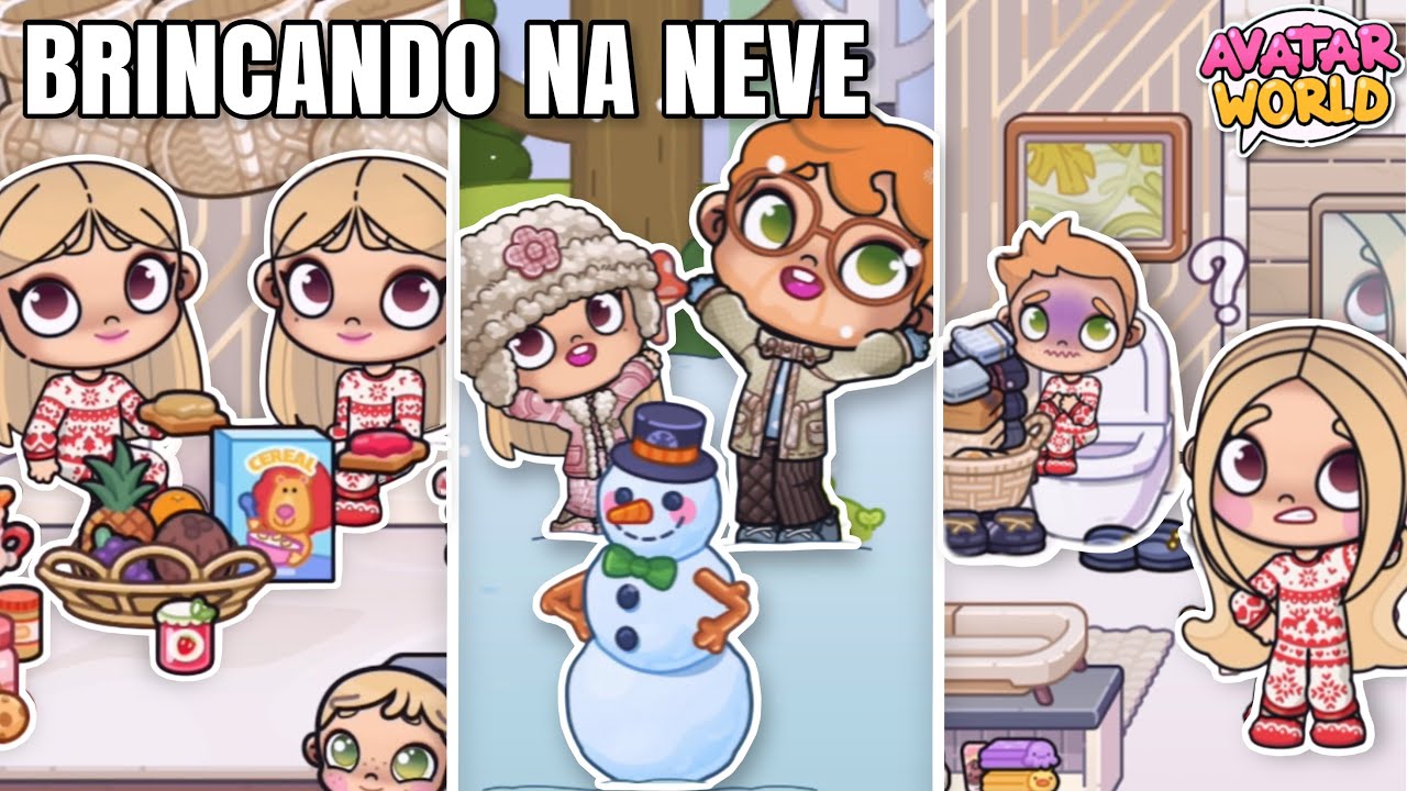 ROTINA DE FRIO E BRINCANDO NA NEVE ⛄️ última rotina antes da reforma na mansão (Avatar World)