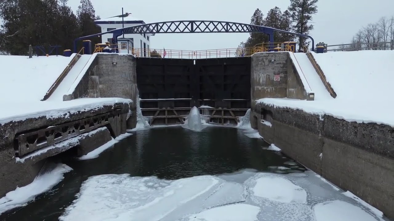 Flying the Erie Canal Lock 20 (Marcy, NY)