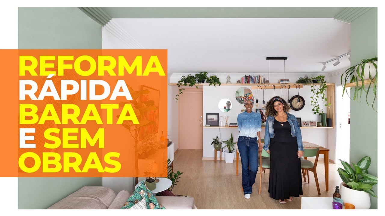 REFORMA RÁPIDA - EM APENAS UMA SEMANA, GASTANDO POUCO, SEM QUEBRA-QUEBRA E O APARTAMENTO FICOU LINDO