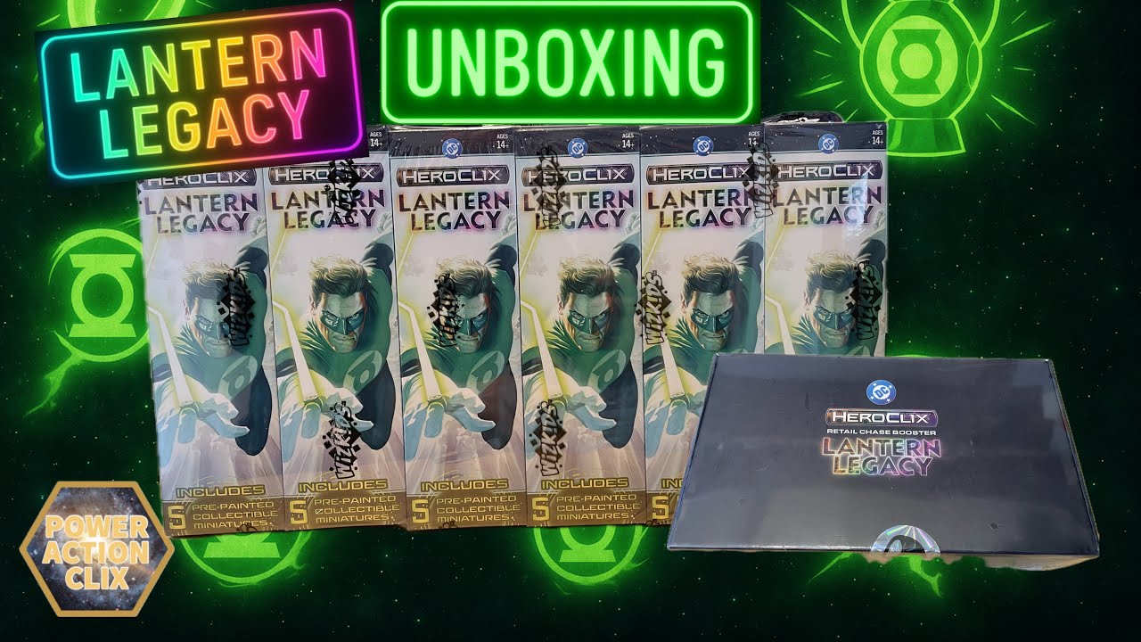 Heroclix Unboxing Lantern Legacy Brick and Chase Booster