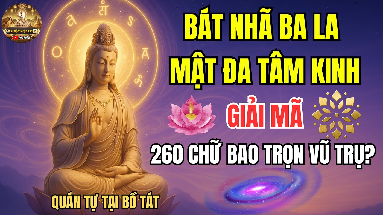 Bát Nhã Ba La Mật Đa Tâm Kinh: Giải Mã Vì Sao Chỉ 260 Chữ Mà Bao Trọn Vũ Trụ?