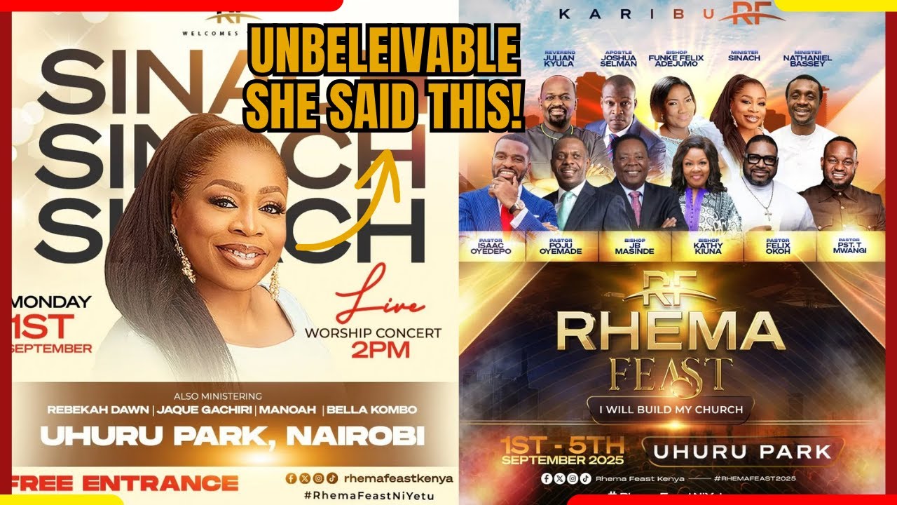 HERE What SINACH Said At RHEMA Feast; Great Worship That Brought Everybody Into TEARS