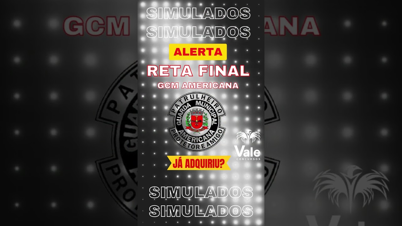 RETA FINAL GCM AMERICANA!