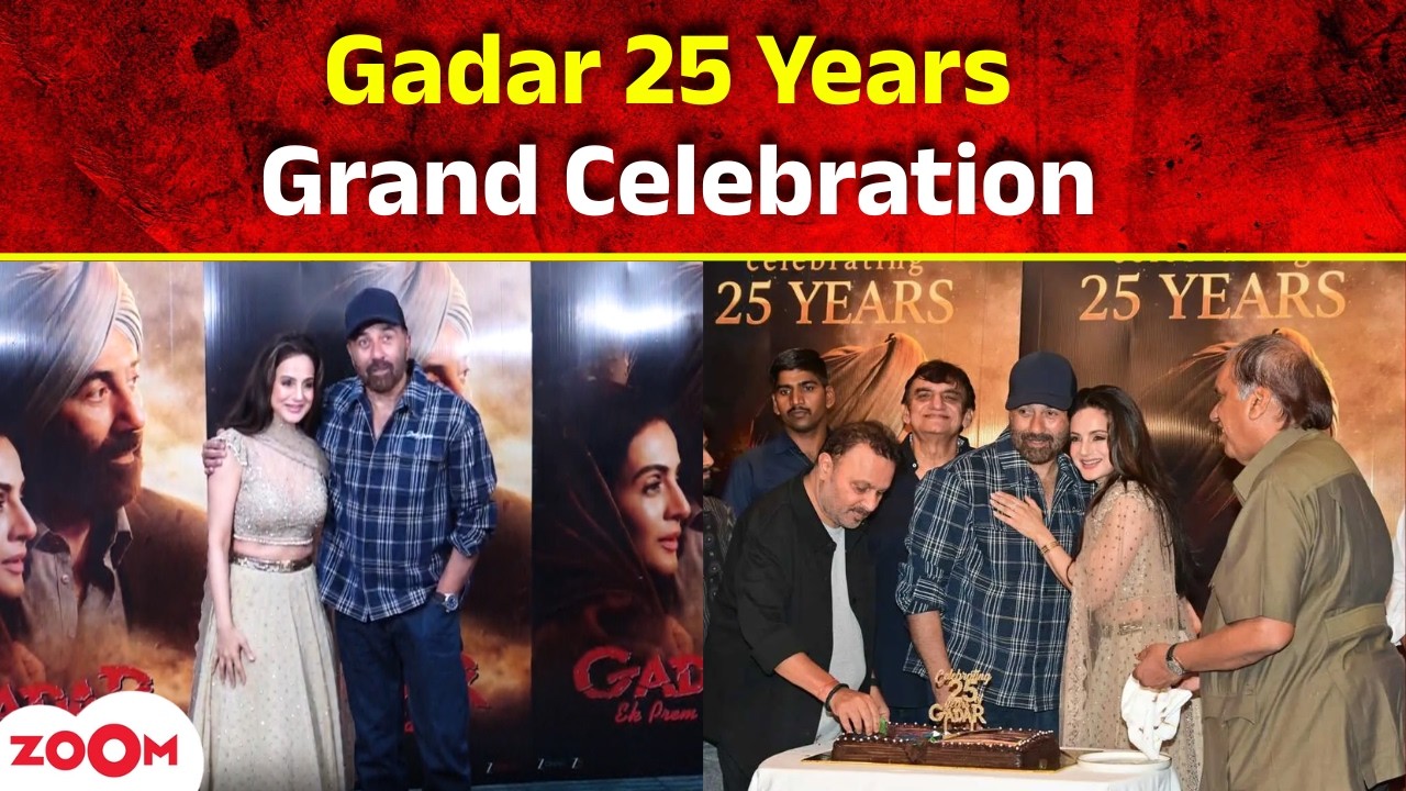 LIVE : Gadar Cast Celebrates 25 Years | Sunny Deol & Ameesha Patel Full Event | Bollywood News